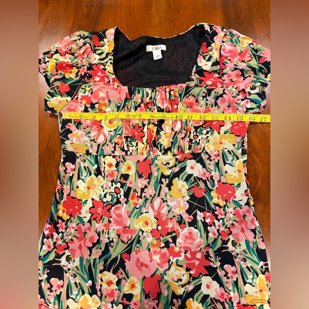 Floral Women's Top - Multicolor, size S - Picture 6 of 6